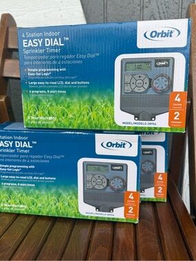 Orbit Easy Dial 4-Station Indoor Sprinkler Timer -NEW